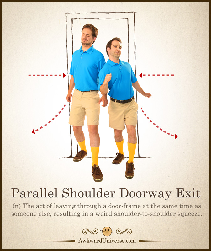 Parallel Shoulder Doorway Exit