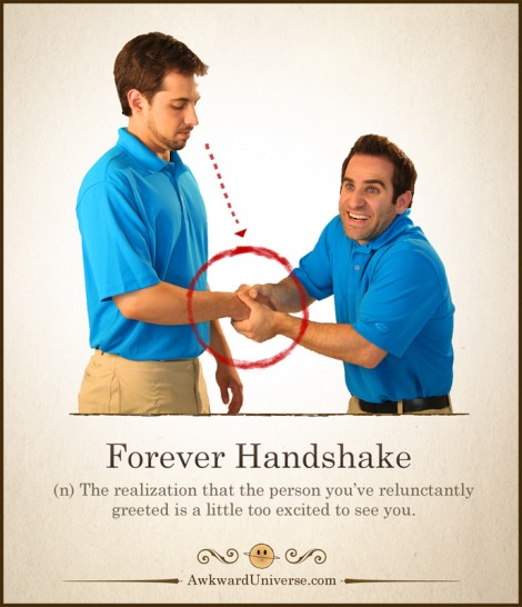 awkward handshake