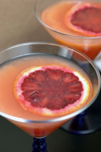 blood orange martini
