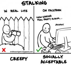 facebook stalking cartoon
